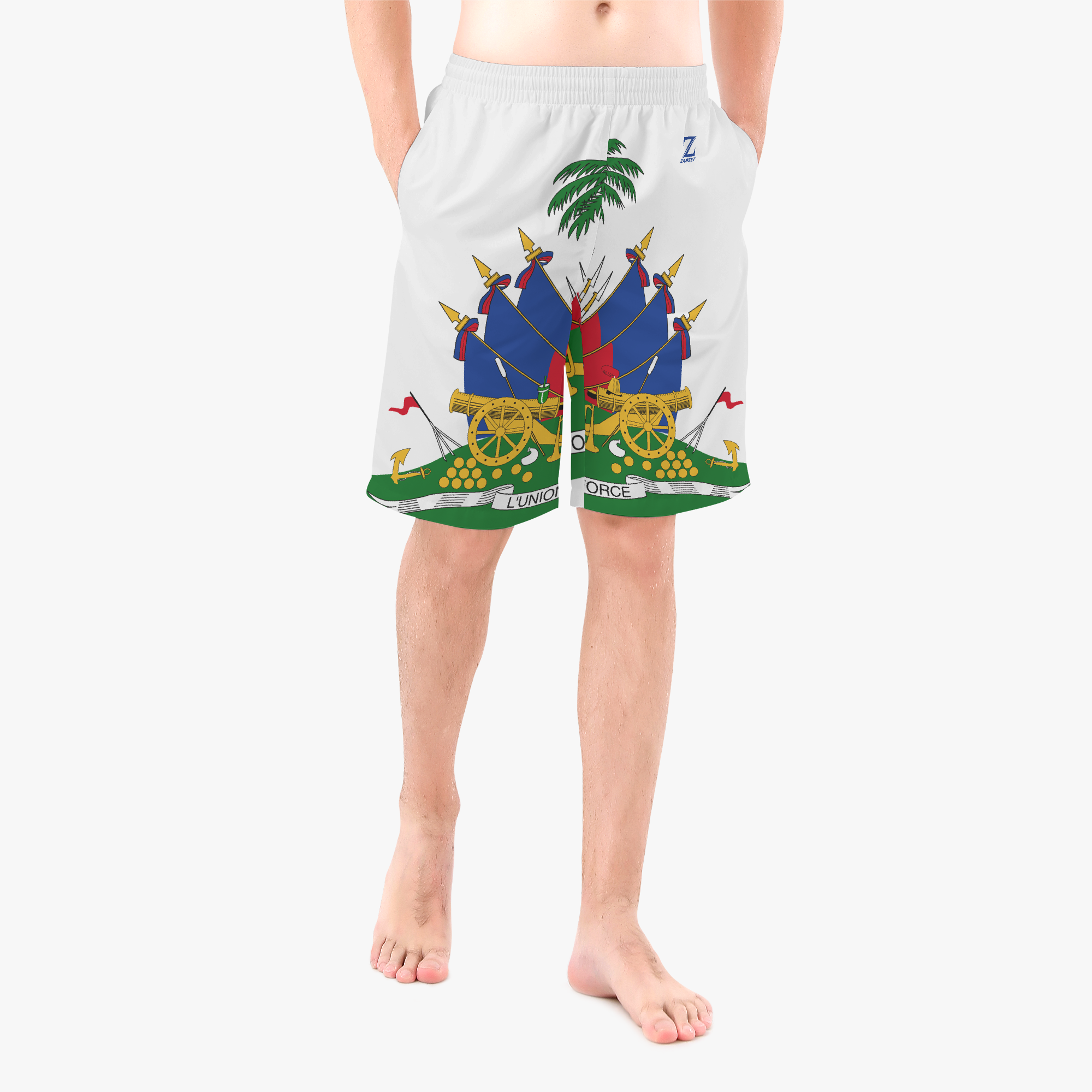 Haitian Palm Men’s Board Shorts - Image 3