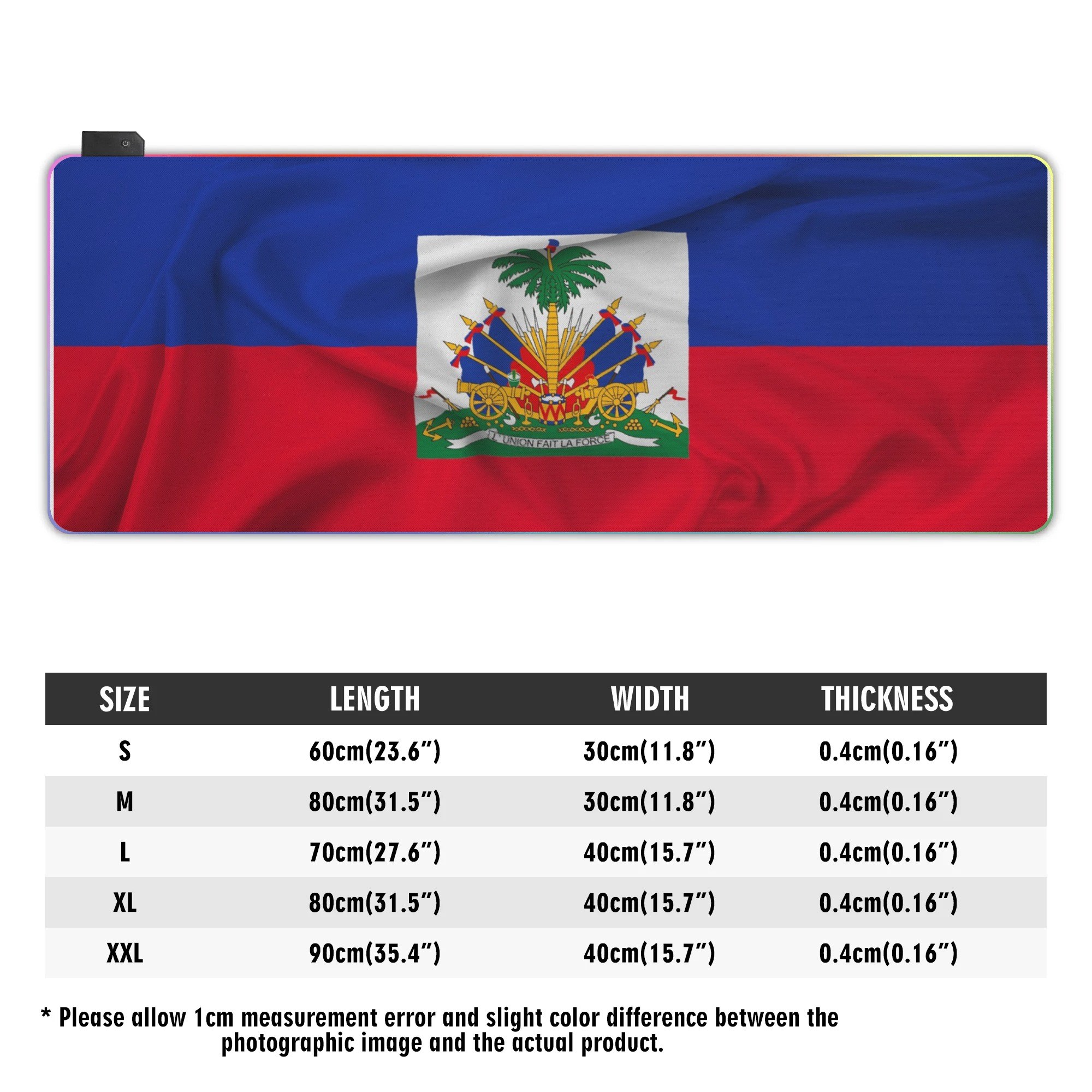 Rubber Gaming Led Mouse Pad Black RGB Desk Mat - Image 5