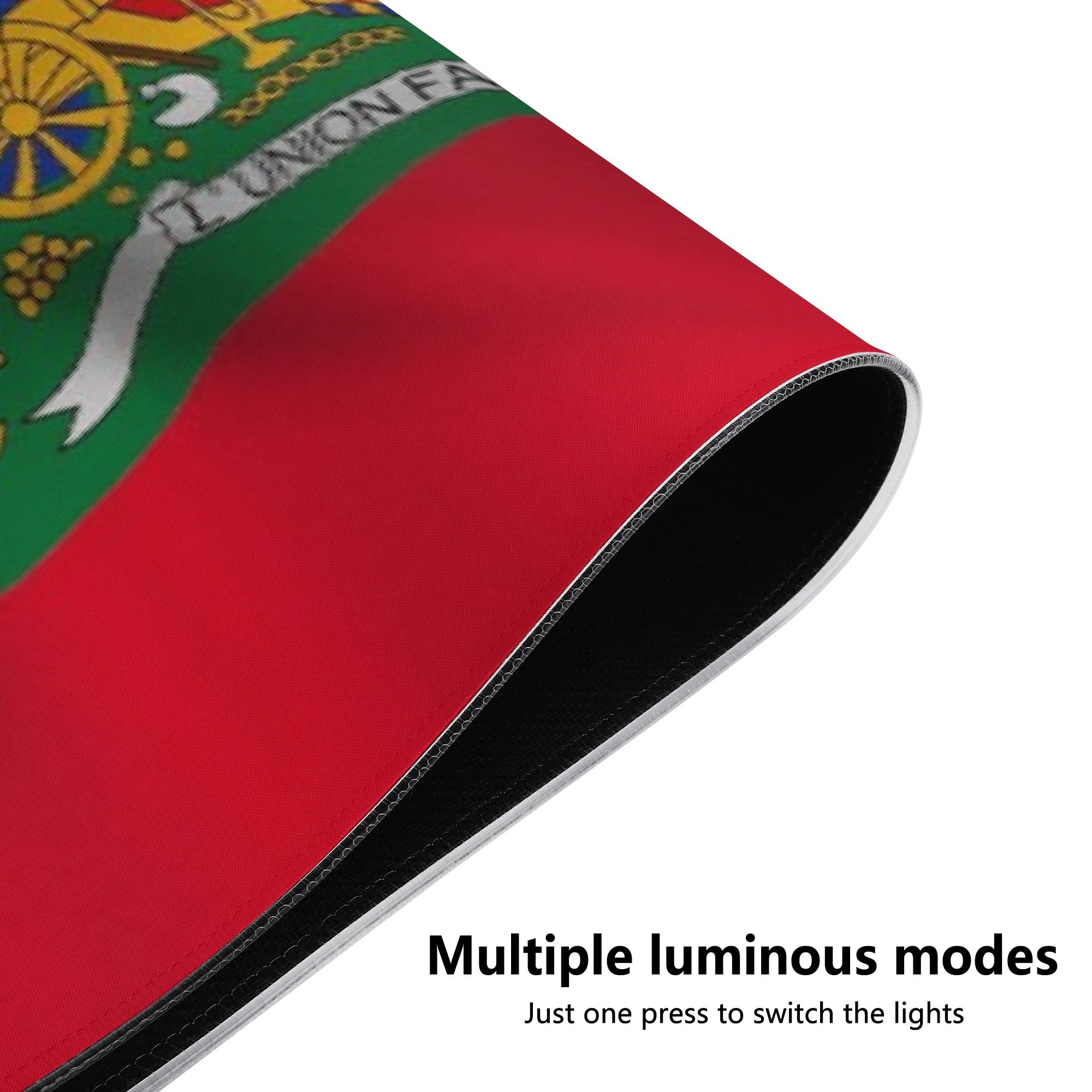 Rubber Gaming Led Mouse Pad Black RGB Desk Mat - Image 6