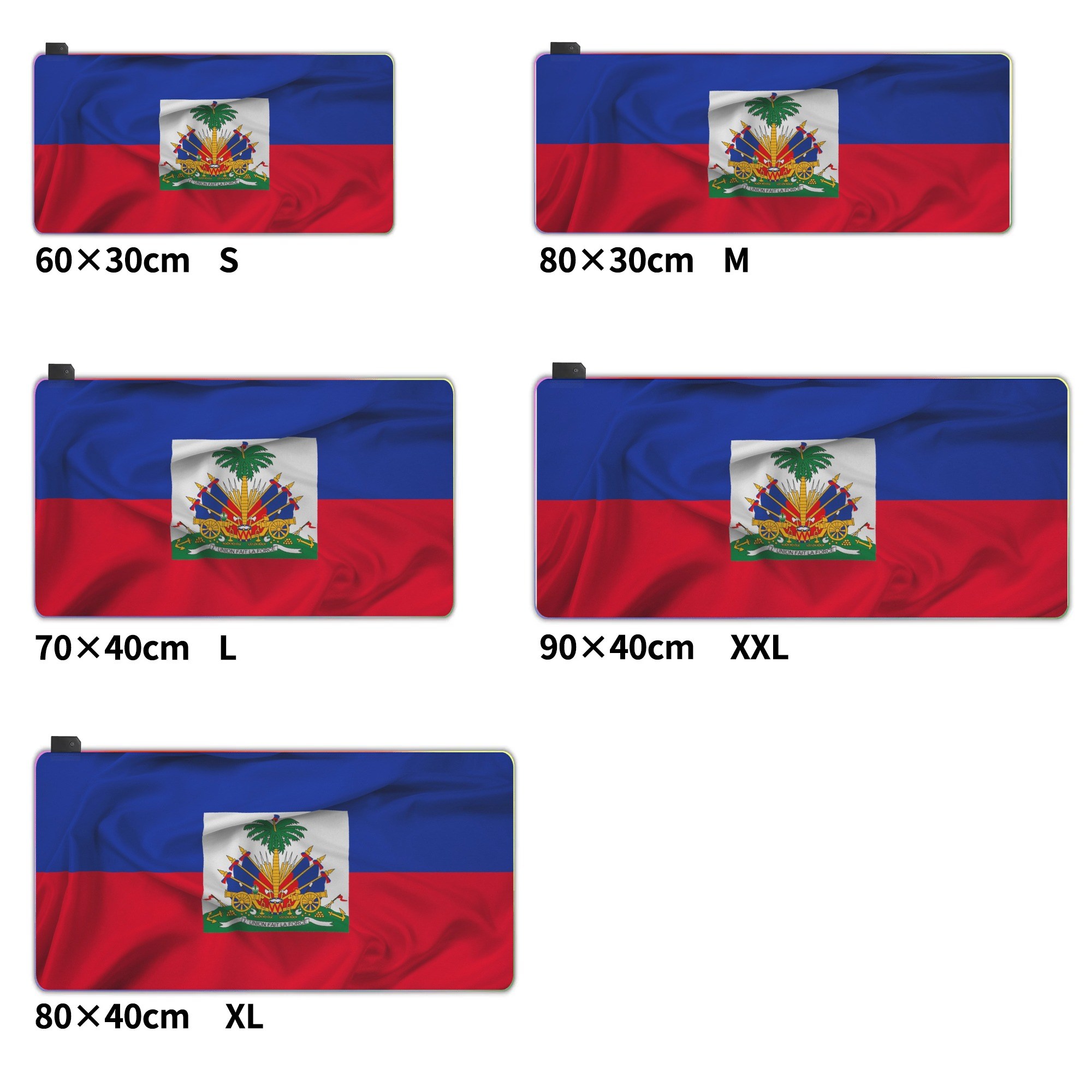 Rubber Gaming Led Mouse Pad Black RGB Desk Mat - Image 7