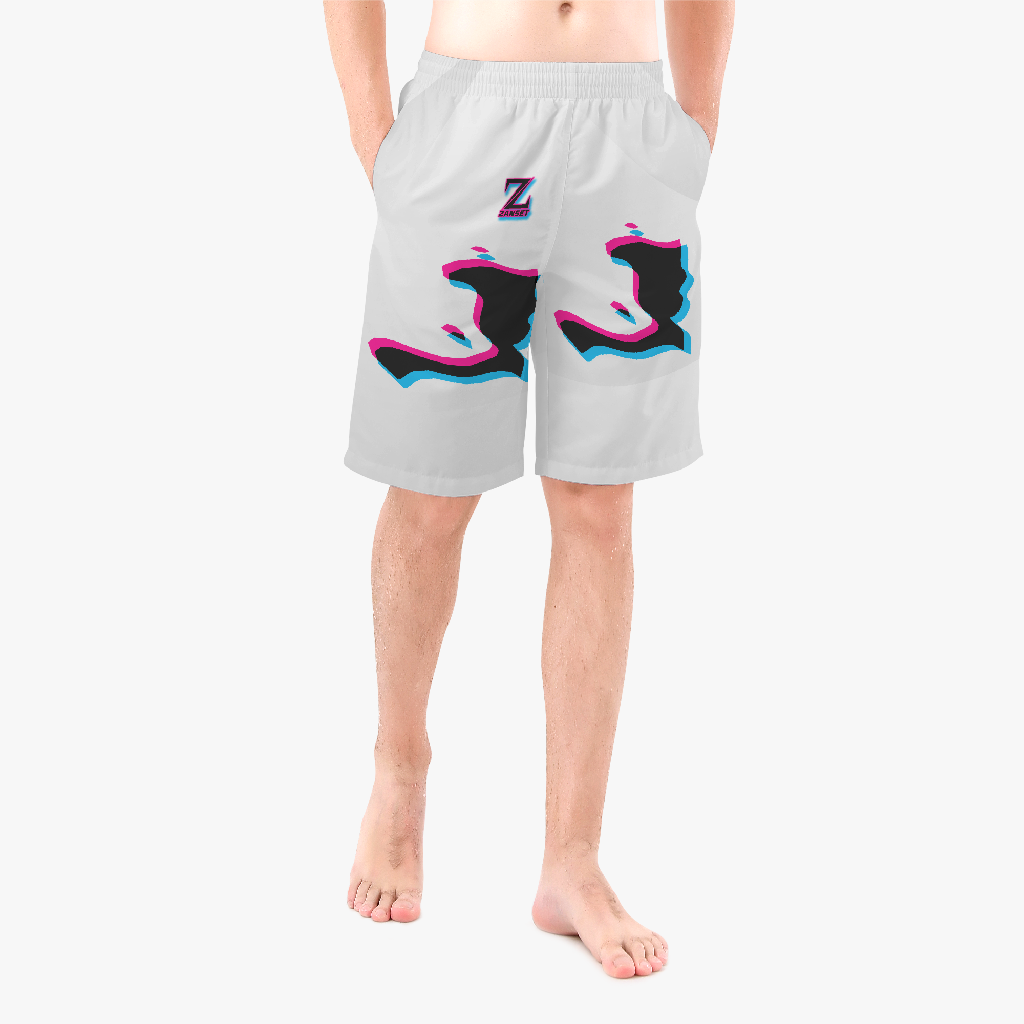 Haitian TIKTOK color Men’s Board Shorts - Image 3